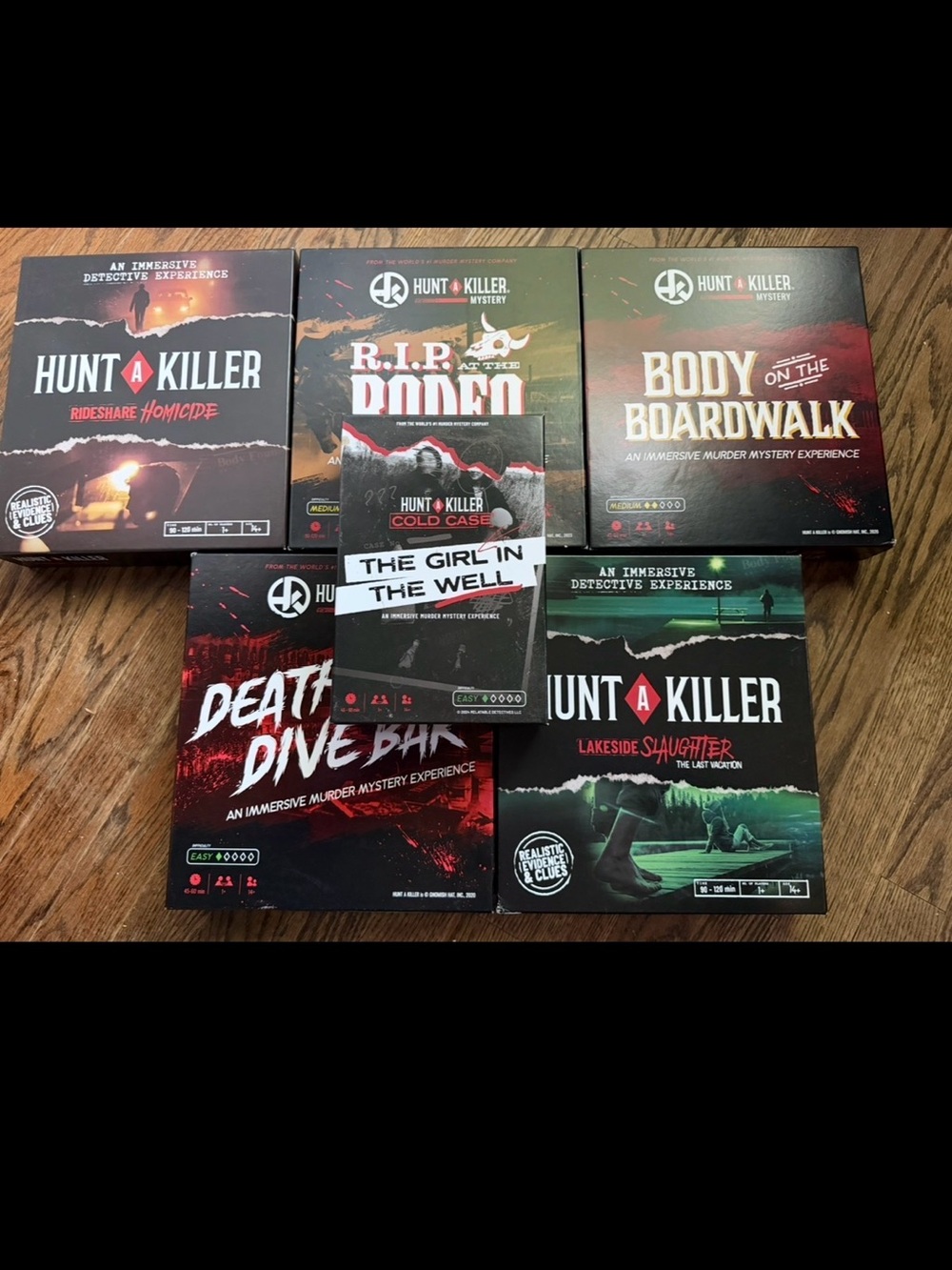Hunt A Killer Board Game Collection - 6 Box Set